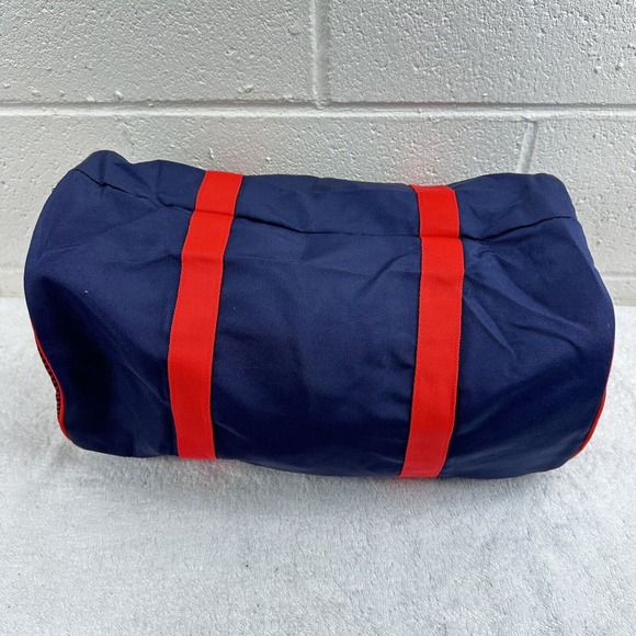 Kenzo Parfums Bag Unisex Navy Red Logo Striped Rare Gym Travel Canvas 18x11x22 - Picture 5 of 7